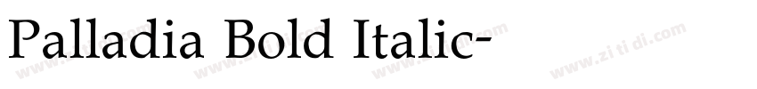 Palladia Bold Italic字体转换